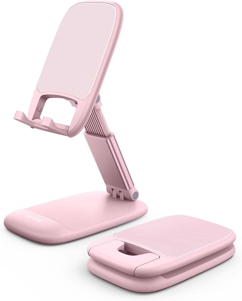 Lamicall Pink Phone Stand for Desk - Rose Gold Cell Phone Holder Desktop Pink Desk Accessories Co... | Amazon (CA)