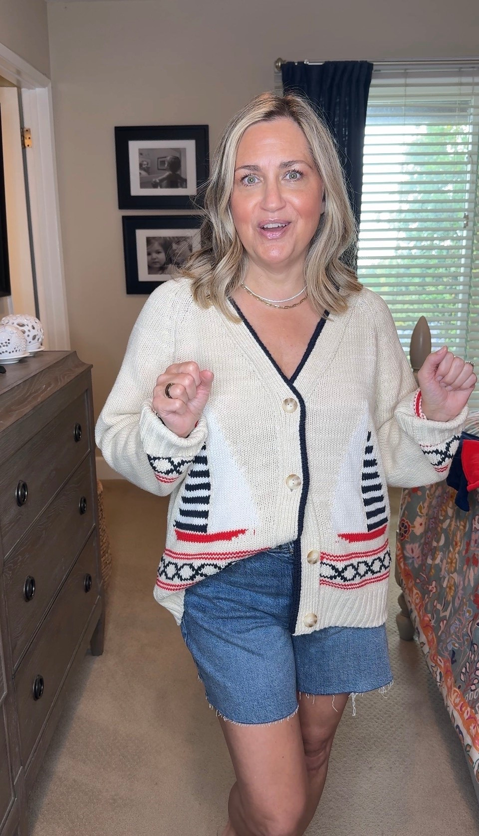 The perfect coastal summer look for a cool day!