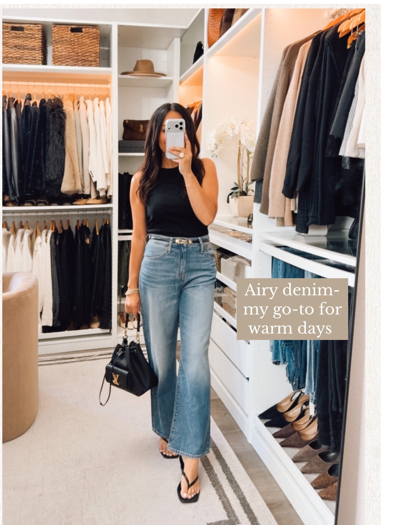 Summer denim! Lightweight perfect for warm days 
Fit TTS

#LTKootd #LTKOver40
