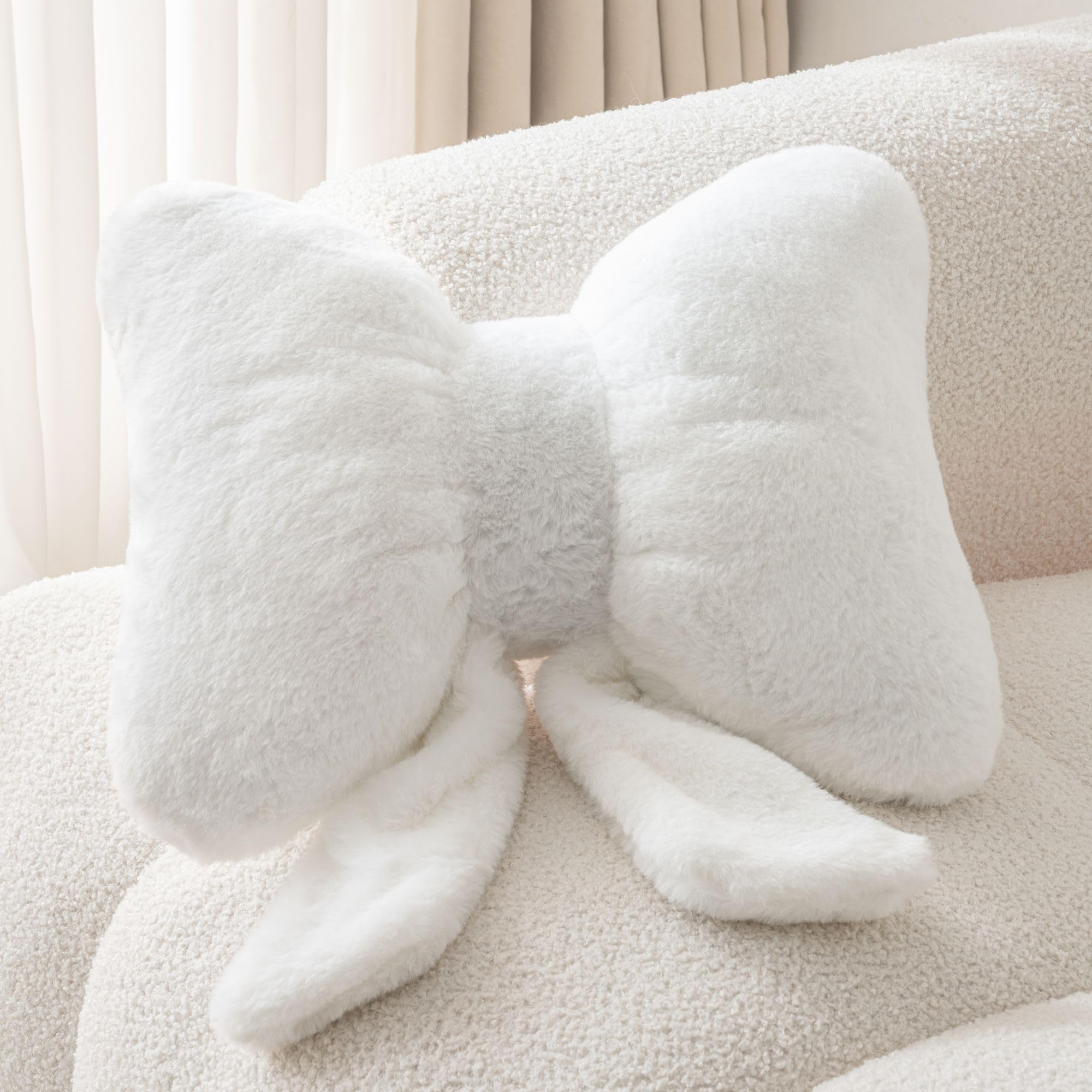 Bow Pillow Throw Pillows Butterfly Shaped Decorative Cute Pillows for Bed Sofa Cute Home Decorr,W... | Amazon (US)