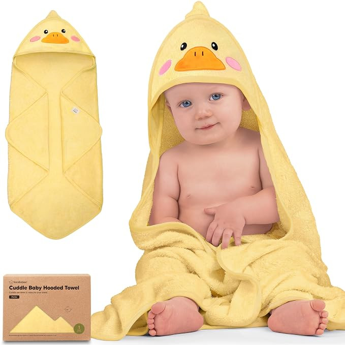 KeaBabies Hooded Baby Towel for Newborn, Baby Bath Towels (Duck, 30x30) | Amazon (US)