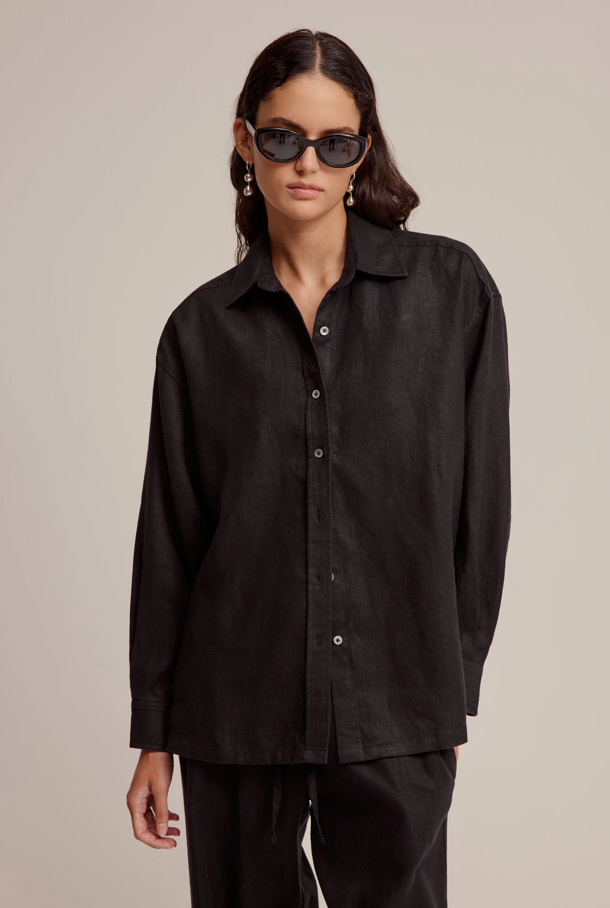 Oversized Linen Shirt | Venroy AU