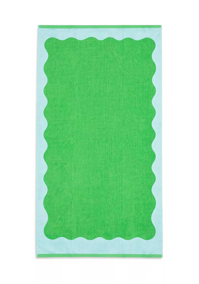 Scallop Green Beach Towel | Belk