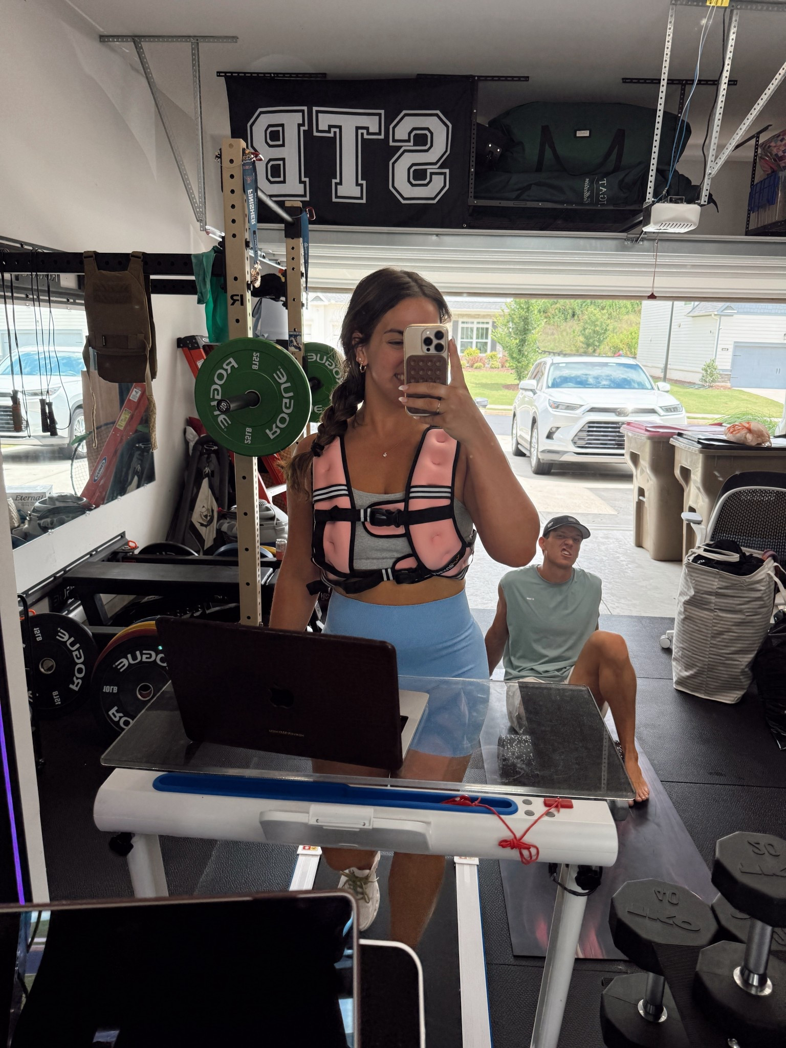 15lb weighted vest from Amazon!