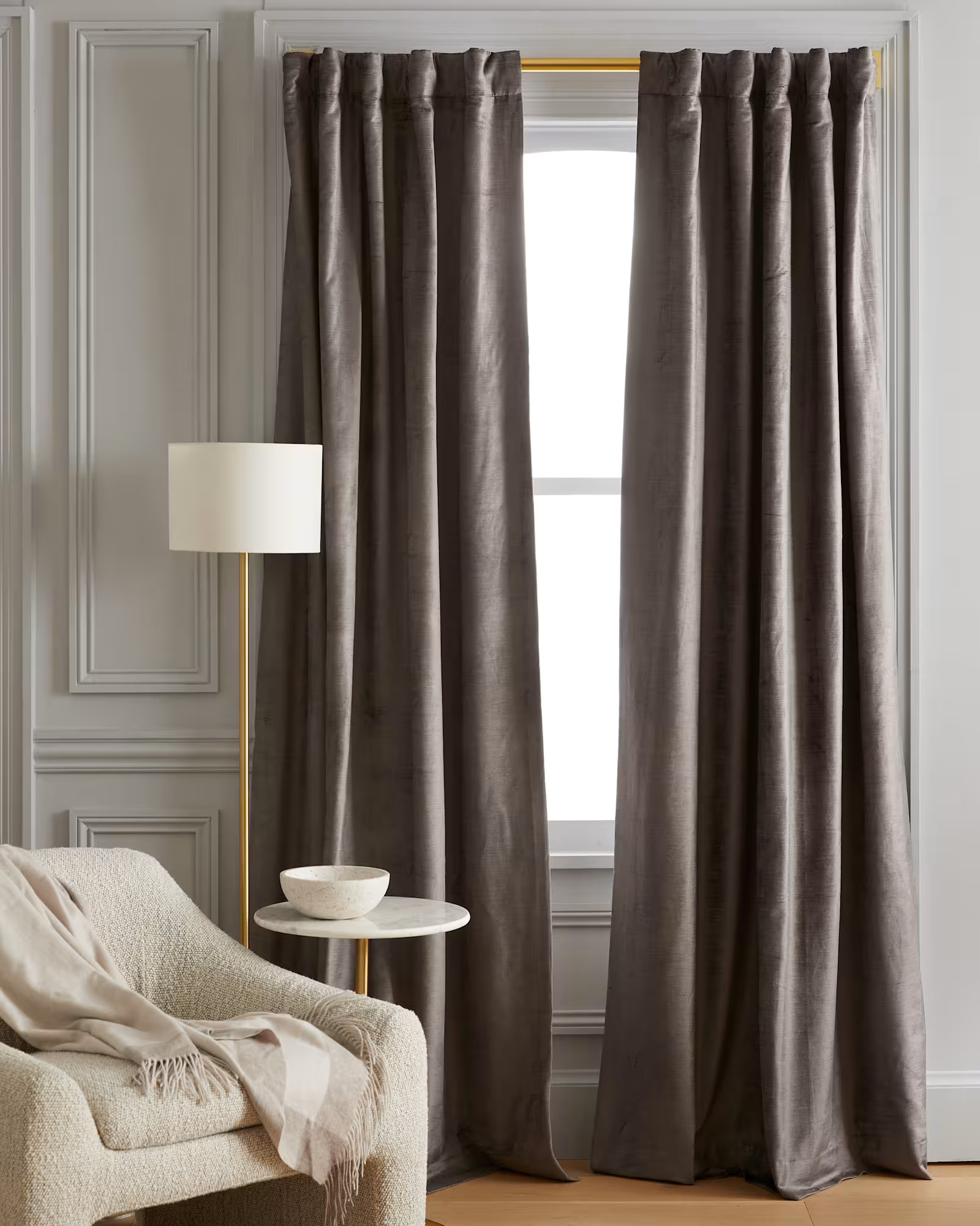 Luster Velvet Room Darkening Curtain | Quince