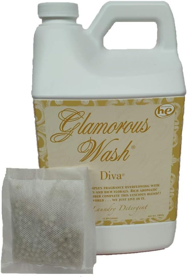 Tyler Candle Glamorous Wash Diva Half Gallon (64 OZ) Laundry Detergent/with Glamorous Sachet Sing... | Amazon (US)