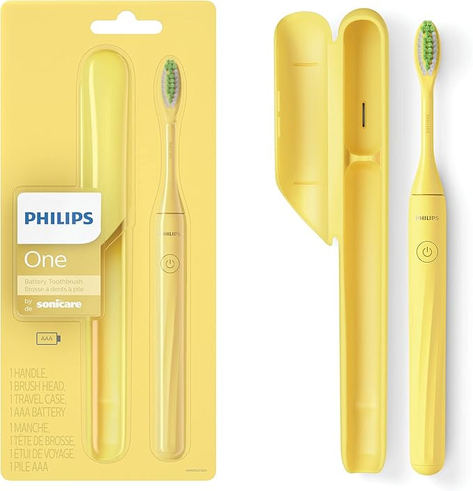Philips Sonicare Battery Toothbrush, Mango Yellow, HY1100/02 | Amazon (US)