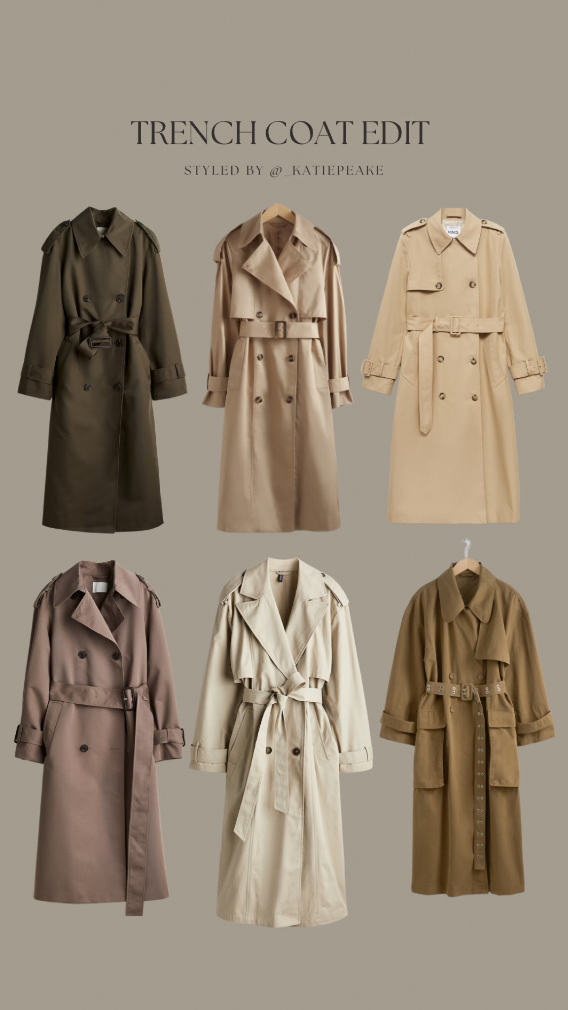 Autumn staples: trench coat edit 🤎🧥 

Autumn essentials, khaki trench coat, beige trench

#LTKautumn #LTKstyletip #LTKuk