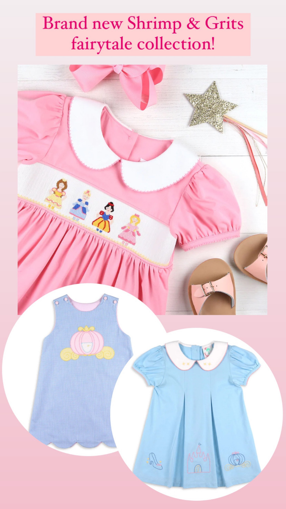 The new Shrimp & Grits Kids fairytale collection is a real dream come true for all the classic princess lovers! 🤩🏰👑💕💫

#LTKbaby #LTKkids