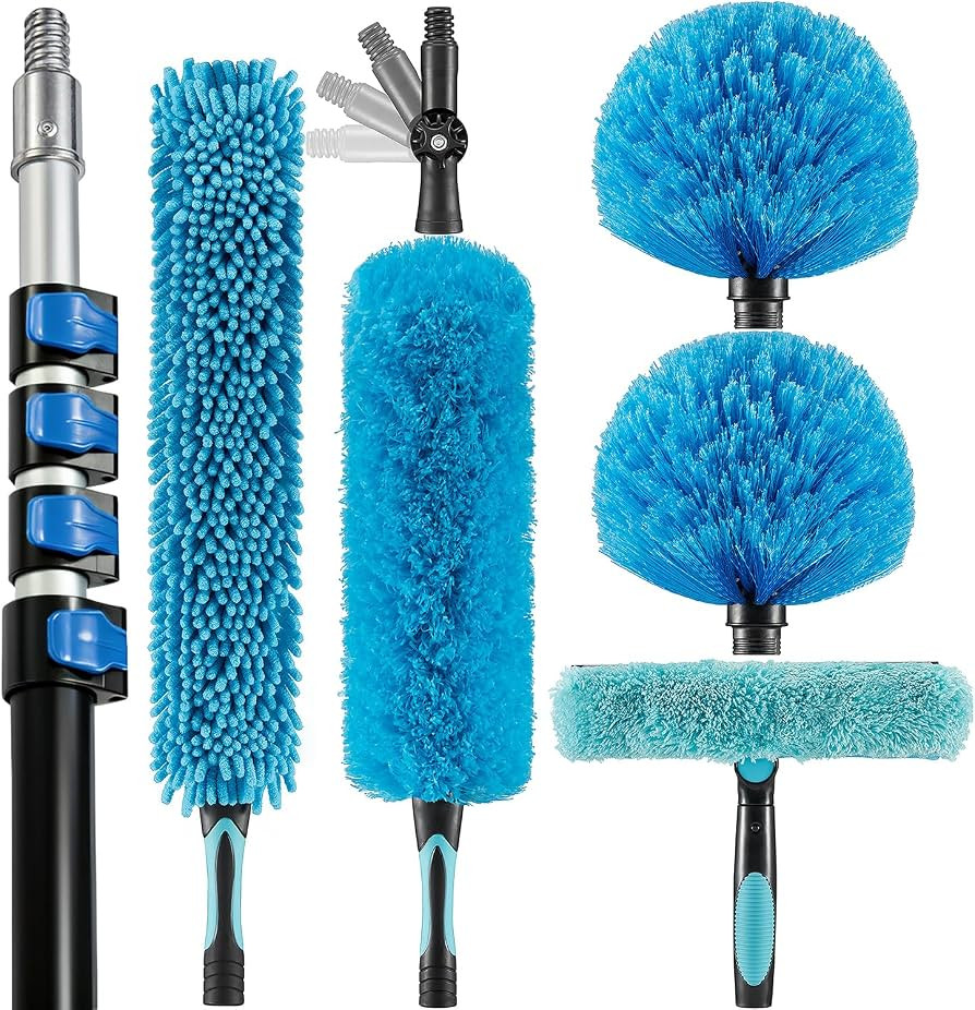 30 Foot High Ceiling Fan, Cobweb Duster with 6-24ft Extension Pole | Amazon (US)