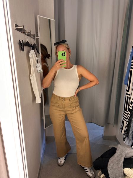 Anthropologie Collete pants lookalikes from Amazon cargo wide leg cropped pants 