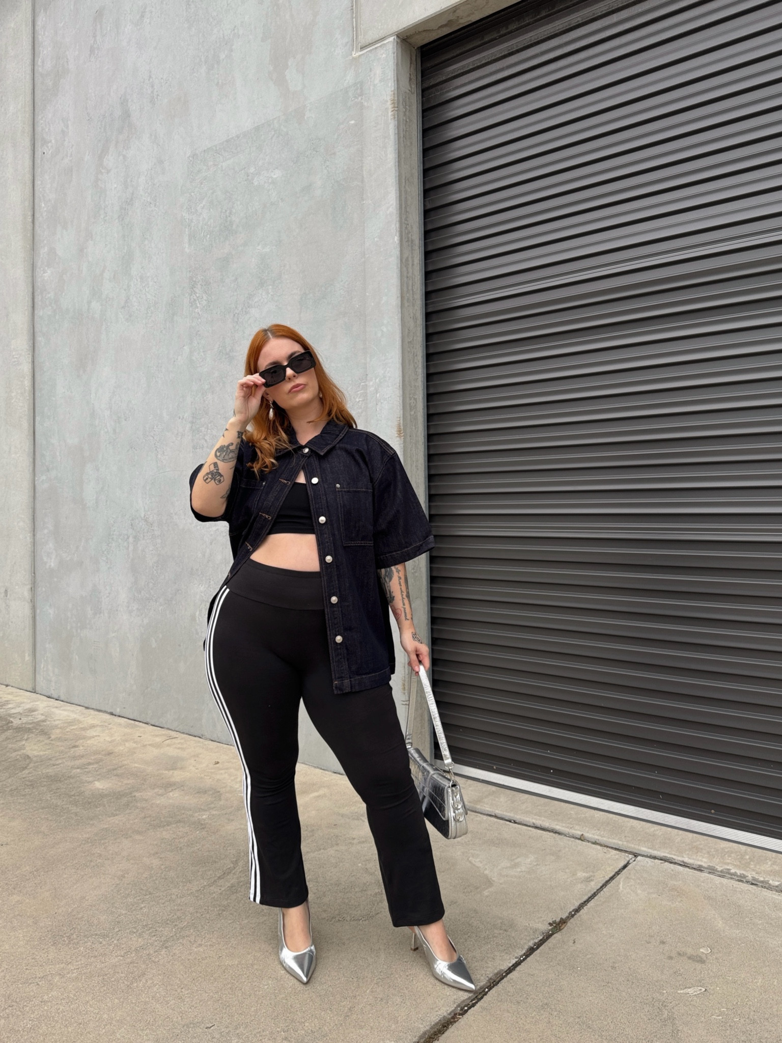 Pants on rotation! Also obsessed with indigo denim right now. Love! Wearing a size L in the pants, 16 in the top. 

#LTKmidsize #LTKshoes #LTKaustralia