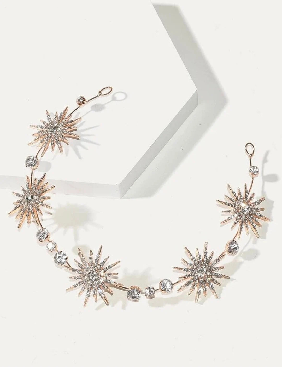 Gold Star Headpiece Star Crystal Crown Star Crystal - Etsy | Etsy (US)