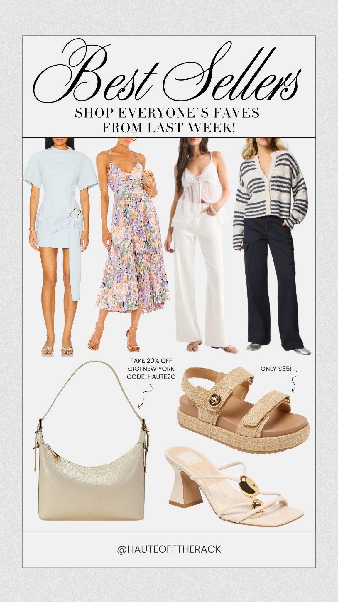 Best sellers from last week! Shop what everyone is loving!

Use code HAUTE20 on my handbag by Gigi New York!

#target #revolve #astr #denim #abercrombie #weddingguest #springdresses #springoutfits #targetsandals #splendid #gigiNewyork 

#LTKSeasonal #LTKWedding #LTKSaleAlert
