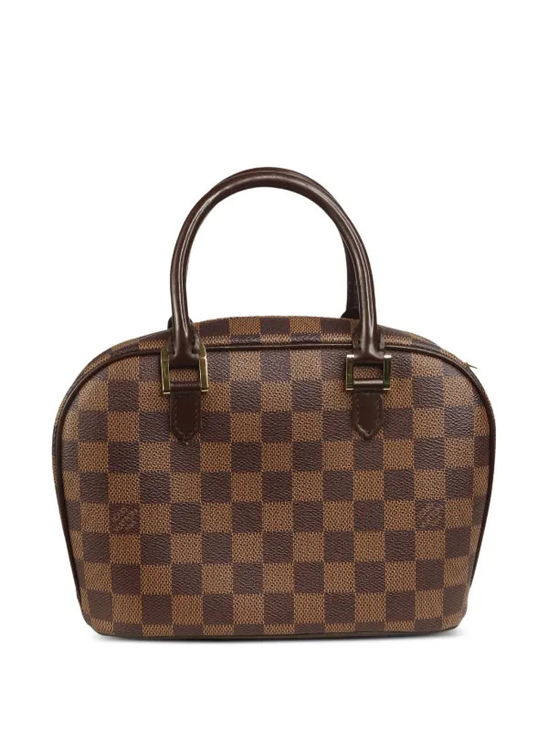 Louis Vuitton Pre-Owned Damier Ebene Top Handle Bag | Brown | FARFETCH | Farfetch Global