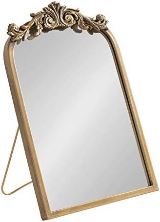 Kate and Laurel Arendahl Glam Table Mirror, 12 x 18, Gold, Traditional Chic Mirror for Wall | Amazon (US)