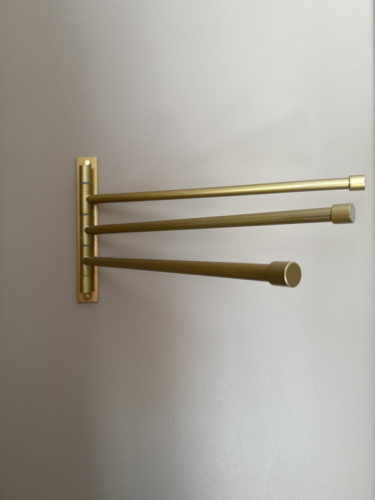 GERZWY SUS 304 Stainless Steel Bathroom Hand Towel Rack 3-Bar Folding Arm Swivel Hanger Bath Towe... | Amazon (US)