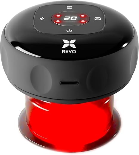 REVO The Original 4-in-1 Smart Cupping Therapy Massager, Red Light Therapy for Targeted Pain Reli... | Amazon (US)
