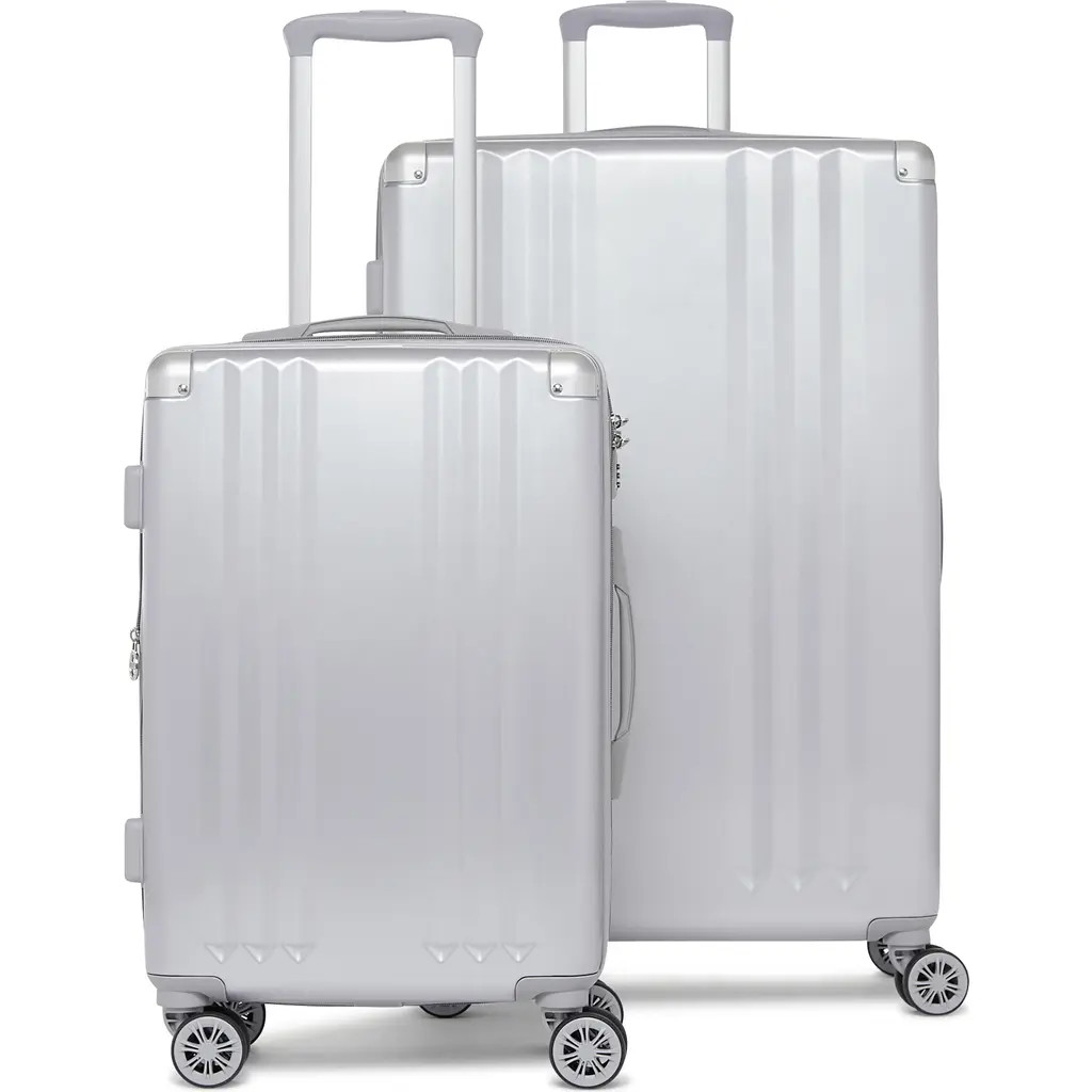 CALPAK Ambeur 2-Piece Spinner Luggage Set in Silver at Nordstrom | Nordstrom