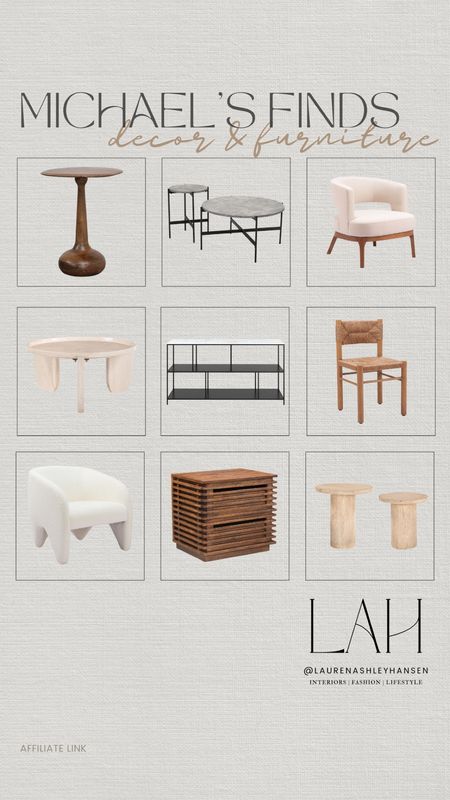 I’ve recently discovered a ton of beautiful finds at Michael’s! Their furniture and decor are beautiful and great prices too. Barrel chairs, side tables, console tables, coffee tables and more. Organic, neutral and contemporary! 

#LTKStyleTip #LTKHome