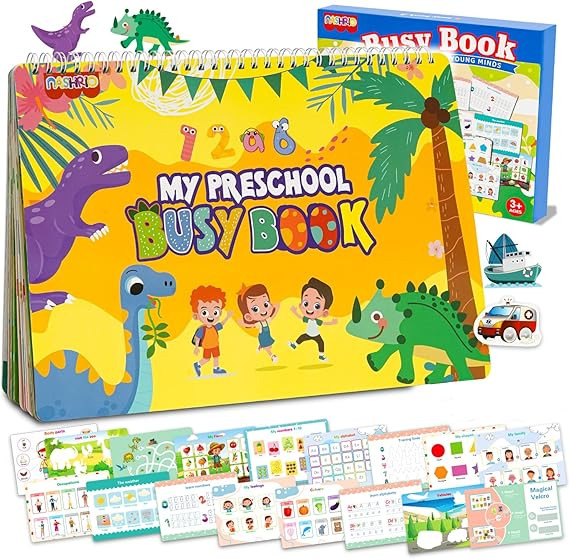 NASHRIO Montessori 24 Themes Busy Book for Toddlers 3-5, Engaging Preschool Learning Activities f... | Amazon (US)