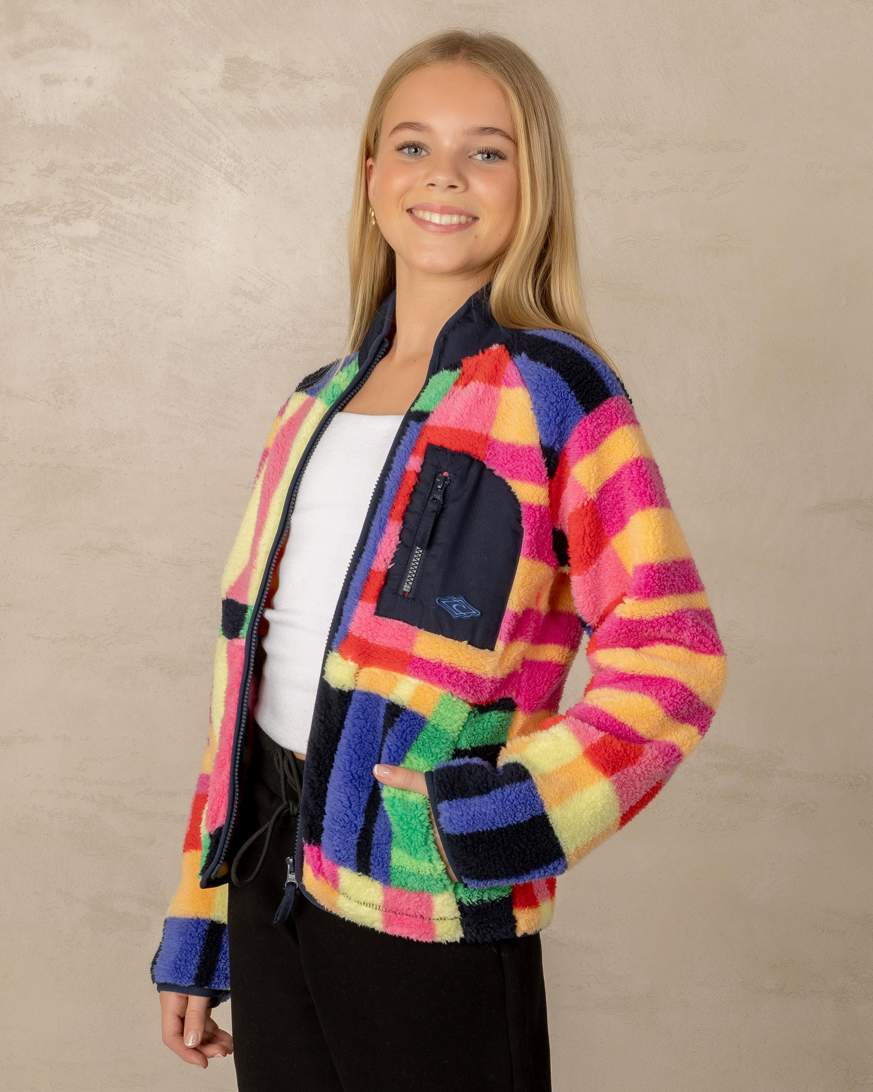 Rip Curl Girls' Las Dalias Polar Fleece Sweatshirt Size 12 | City Beach (US)