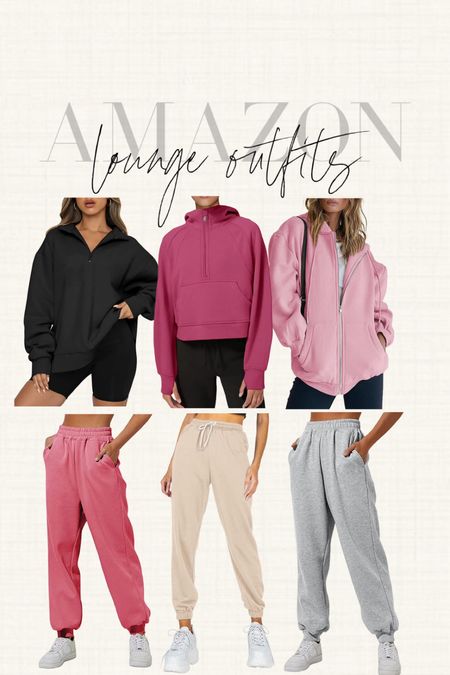 Amazon lounge outfits

Amazon hoodies. Amazon sweatpants. Comfy clothes  

#LTKunder50 #LTKtravel #LTKstyletip