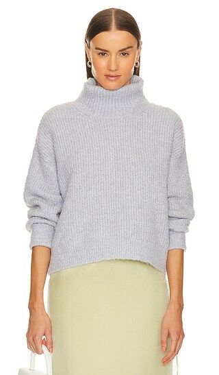 Vida Boucle Turtleneck Pullover Sweater in Sea Wave | Revolve Clothing (Global)