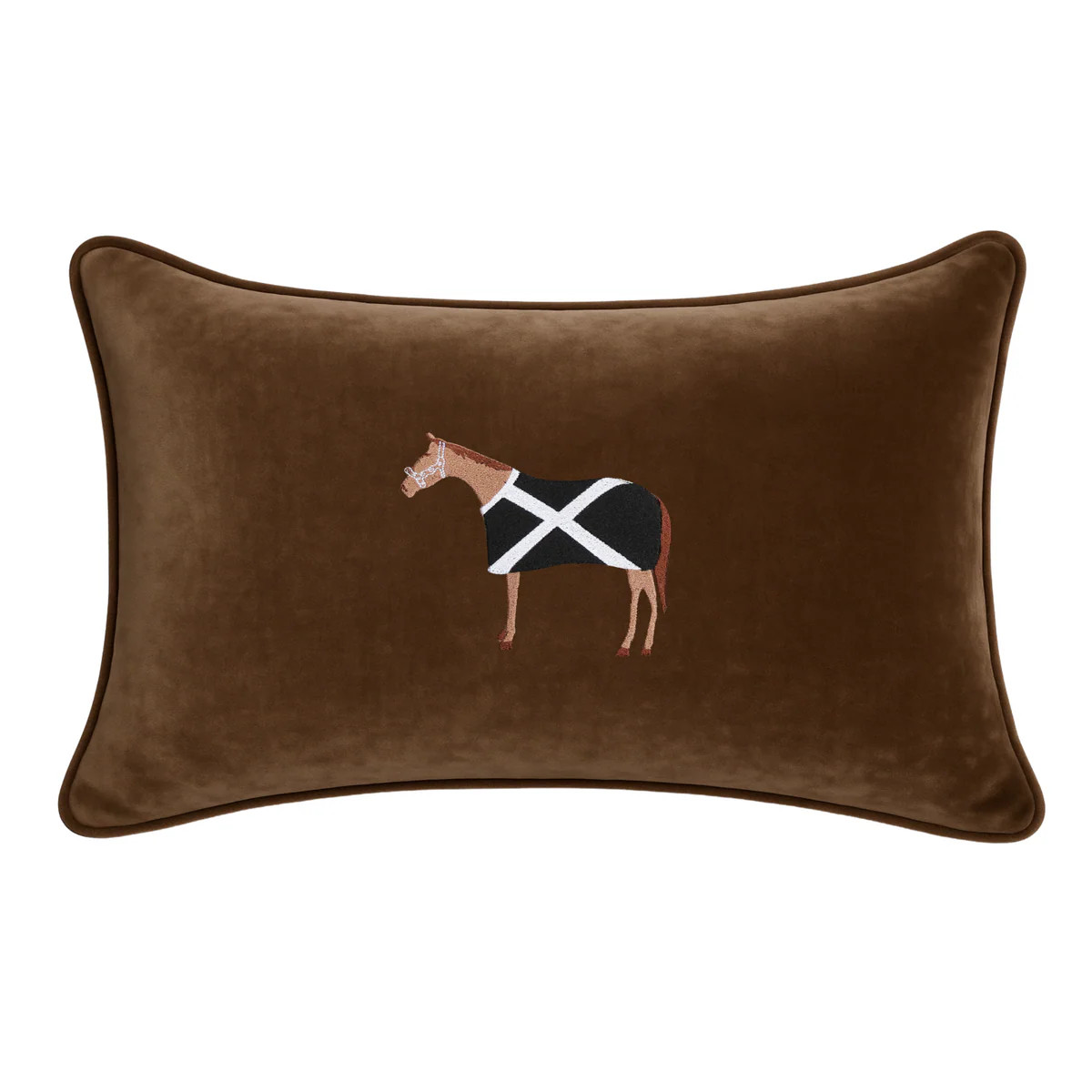 Equestrian Taupe Pillow Cover | Unique Pillow Cover | Scout Design Studio