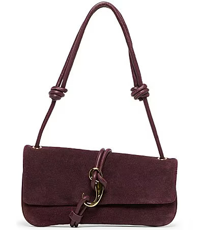 Dolce Vita Alice Suede Shoulder Bag - Burgundy | Dillard's