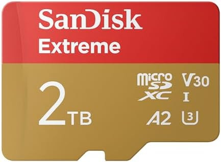 SanDisk 2TB Extreme microSDXC UHS-I Memory Card with Adapter - Up to 240MB/s, C10, U3, V30, 4K, 5... | Amazon (US)