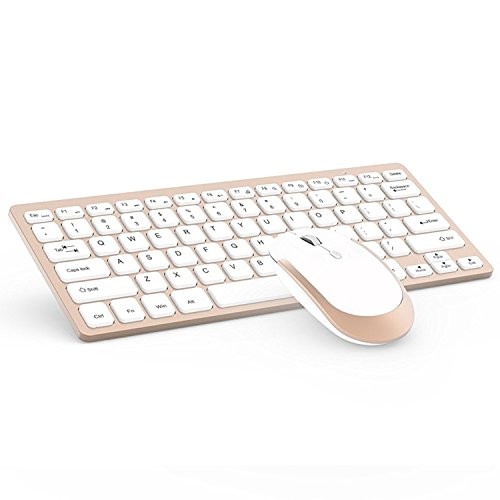 Wireless Keyboard Mouse, Jelly Comb 2.4GHz Ultra Slim Compact Portable Wireless Keyboard and Mouse C | Amazon (US)