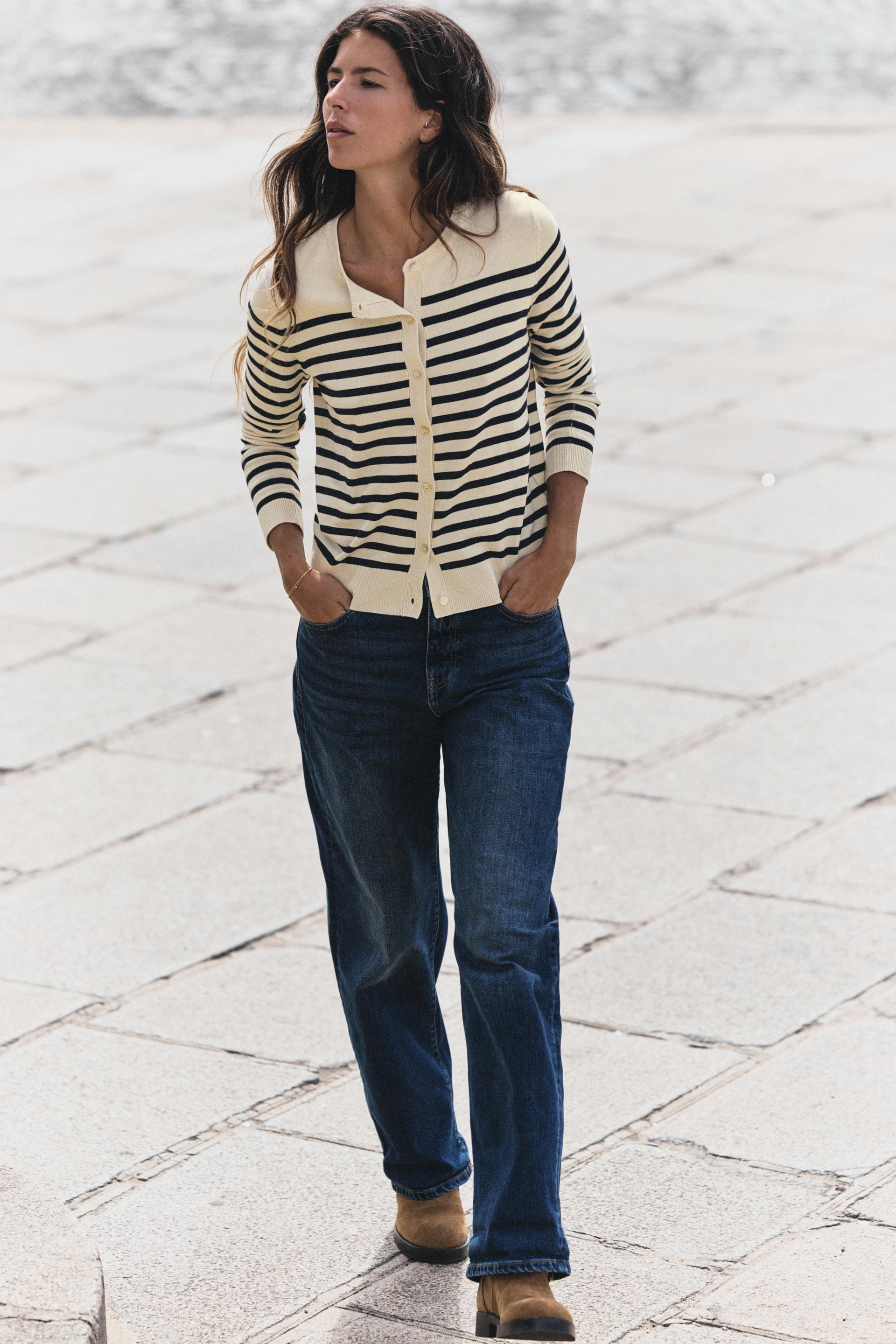 Zara - Striped Cardigan - Striped - S - Woman | Zara US