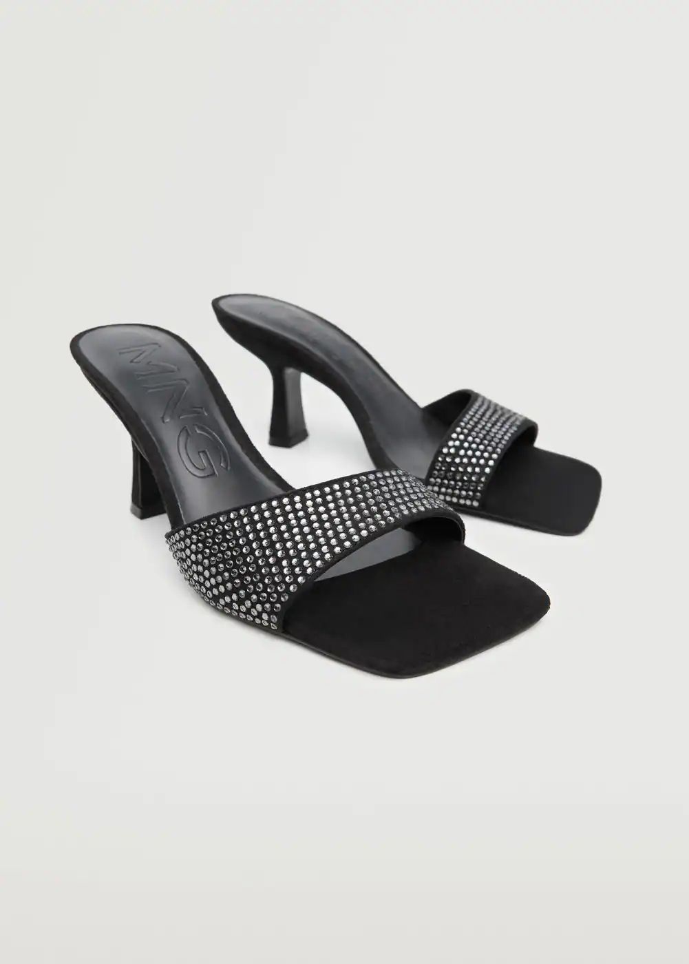Glitter high-heeled sandals | MANGO (US)