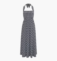 The Fleur Midi Dress - Grecian Check Jersey | Hill House Home US