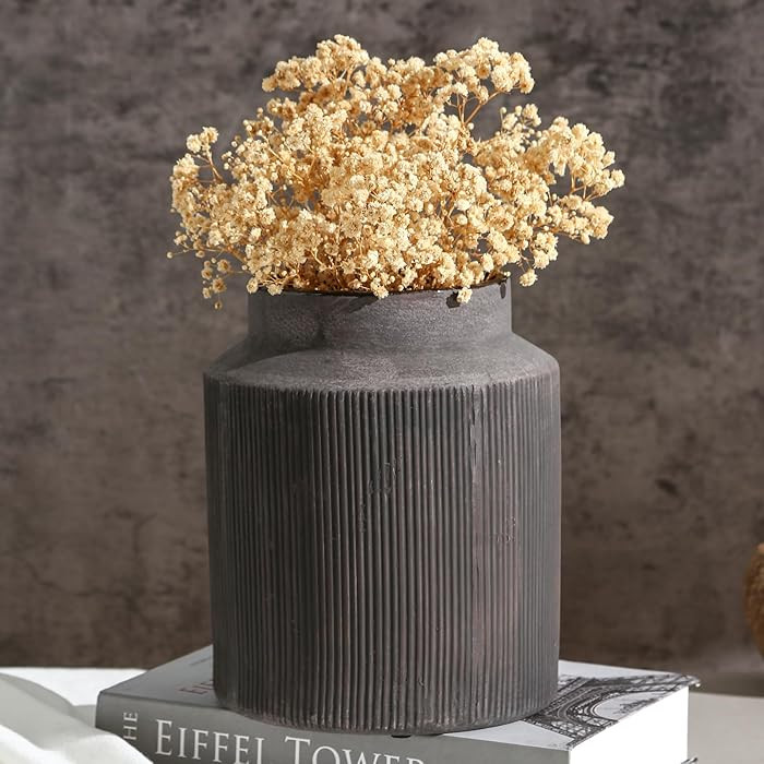 Farmhouse Vase for Home Decor, Vintage Rustic Terracotta Flower Vase Suitable for Home Decor, Liv... | Amazon (US)