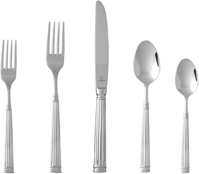 Fortessa Doria Stainless Steel 20 Piece Flatware Set | Amazon (US)