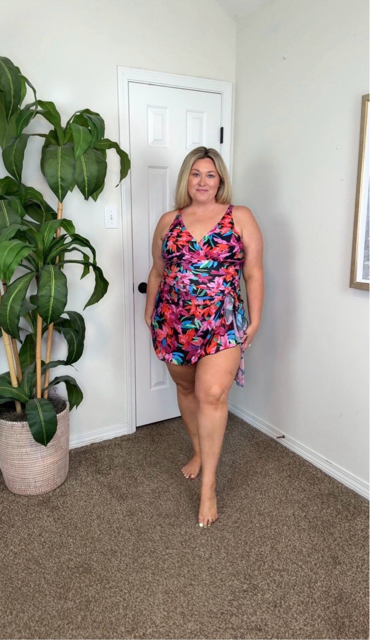 Tummy control swimsuit with matching sarong 😍 I’m wearing a size 14/16!

#LTKSwim #LTKPlusSize