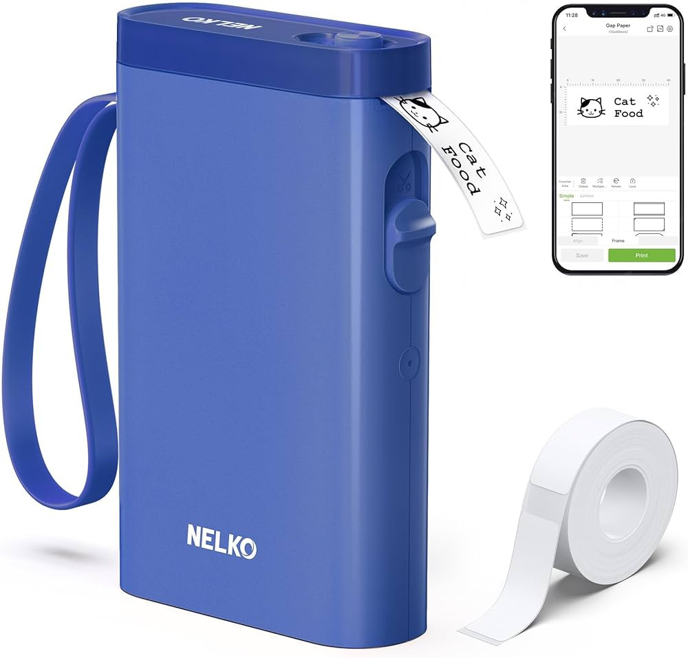 Nelko Label Maker Machine with Tape, P21 Bluetooth Label Printer, Wireless Mini Label Makers with... | Amazon (US)