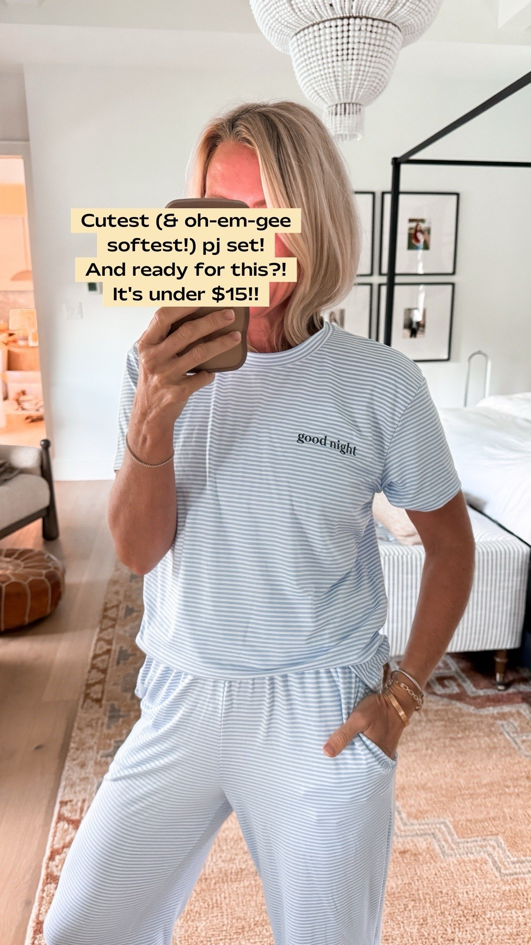 The most darling pajama set under $15! 
Pjs: xs

#LTKOver40 #LTKdayinmylife #LTKSeasonal