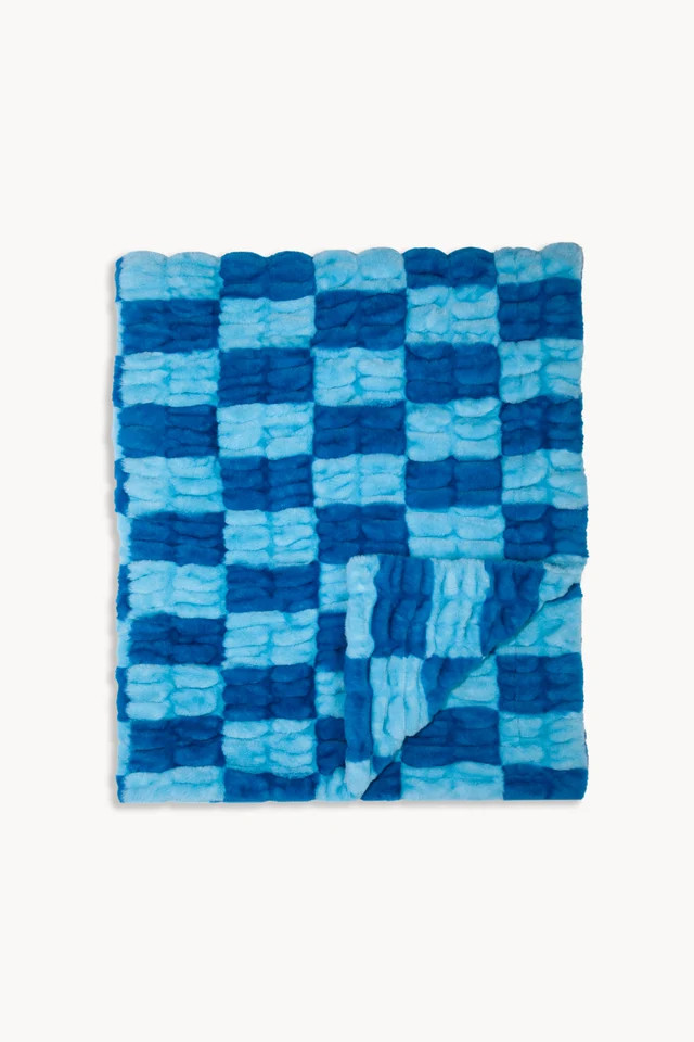 Blue Check | Lola Blankets