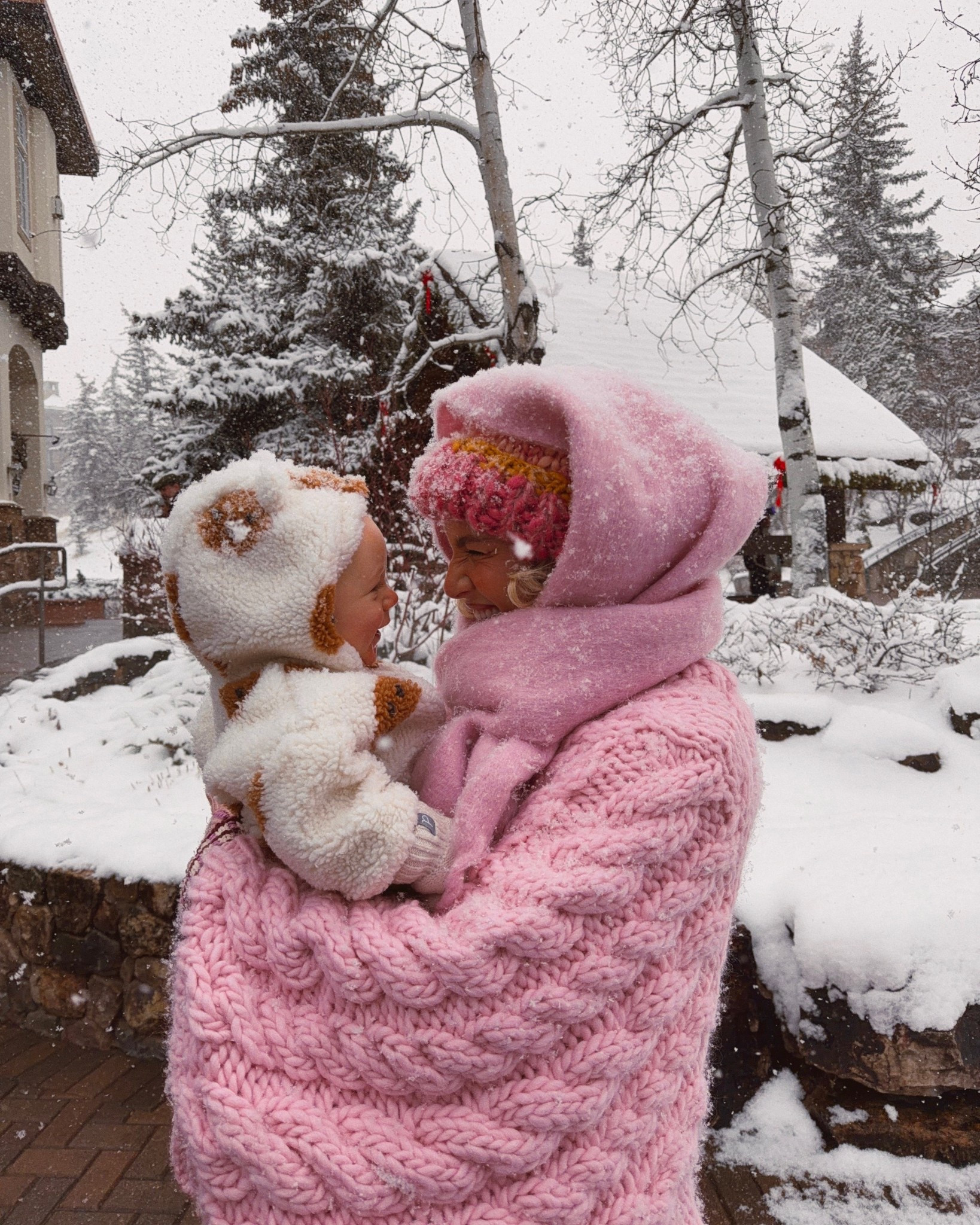 Sweetest moments ❄️☃️ My sweater is Mr. Mittens (unlinkable) so I linked similar! 

#LTKmomlife #LTKBaby #LTKTravel