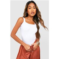 Womens Thick Binding Strap One Piece - White - 12 | boohoo (US & Canada)