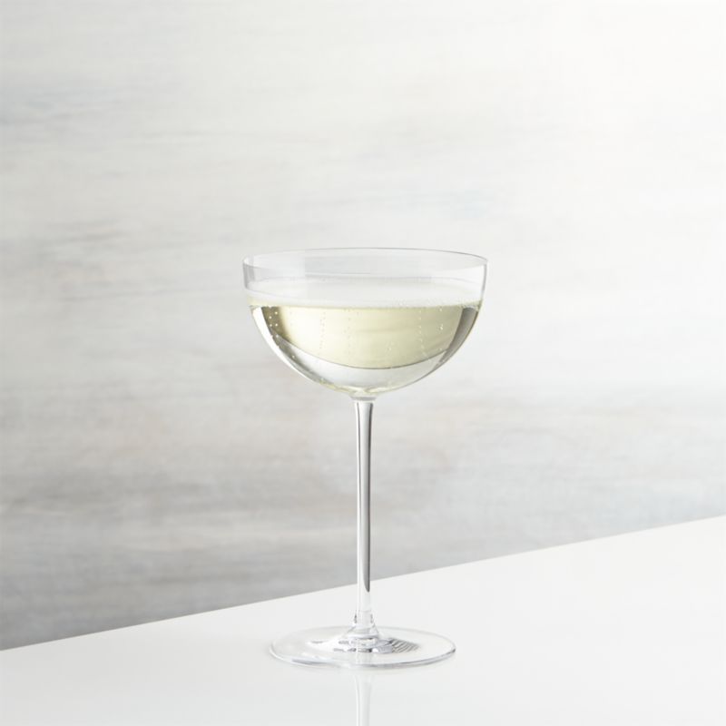 Camille Long Stem Champagne Coupe Glass + Reviews | Crate and Barrel | Crate & Barrel