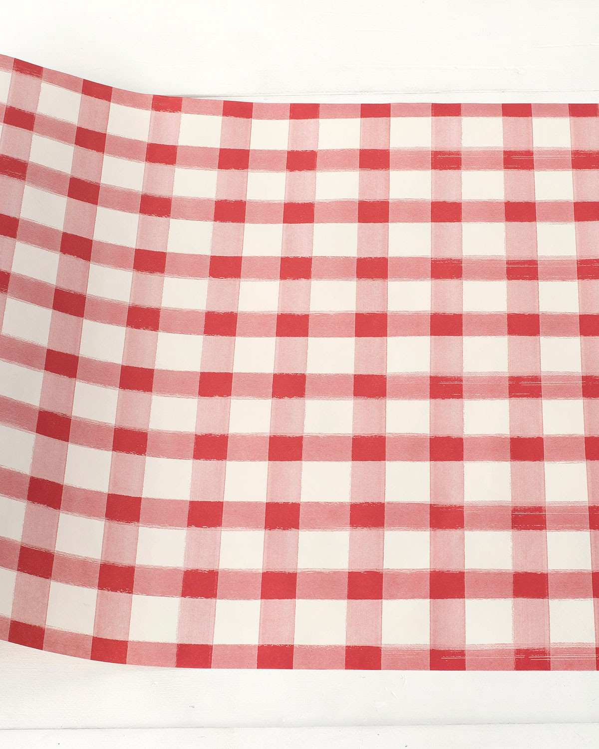 Red Painted Check Table Runner | Neiman Marcus
