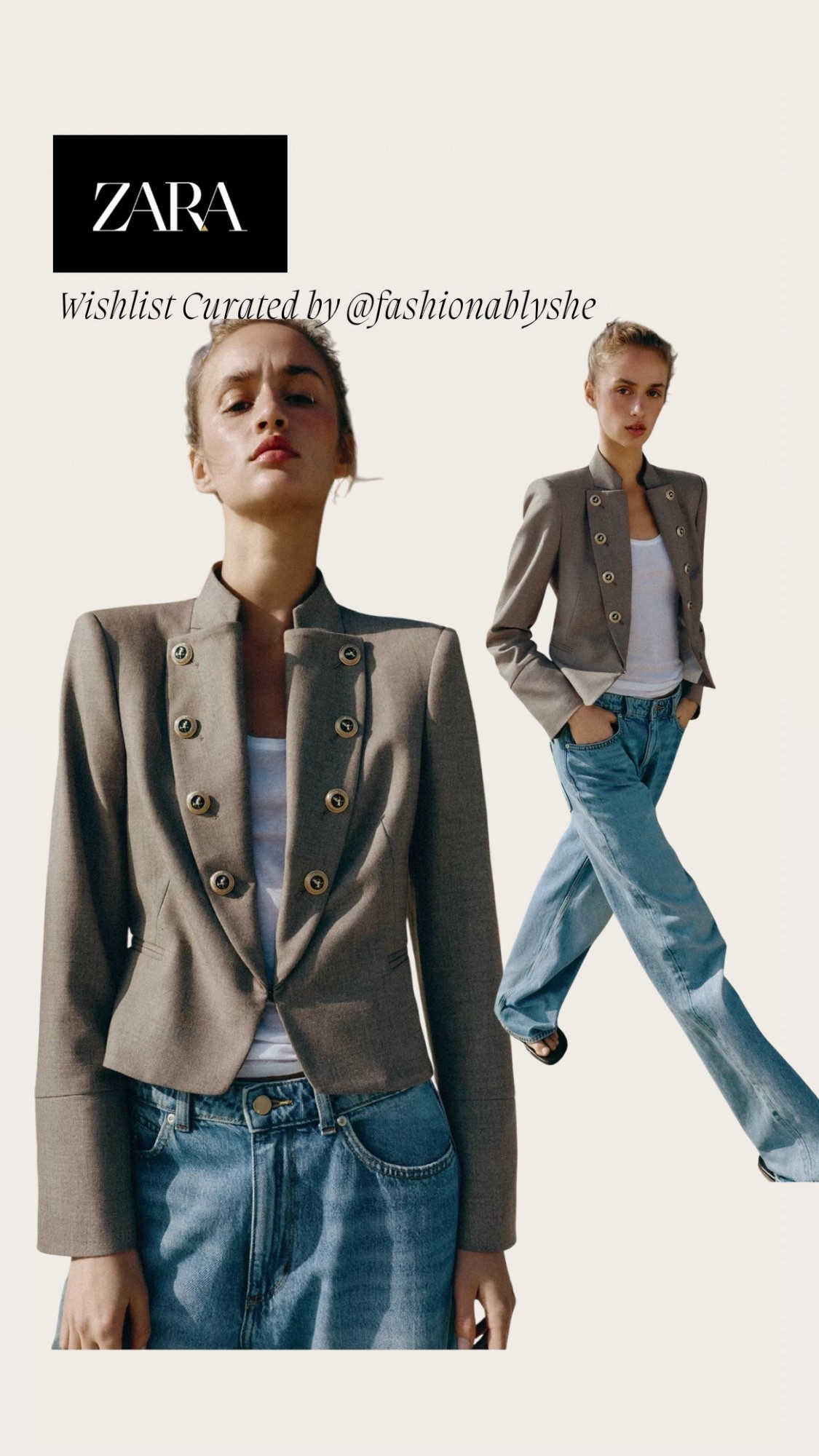 Zara structured blazer

#LTKOver40 #LTKdayinmylife #LTKmomlife