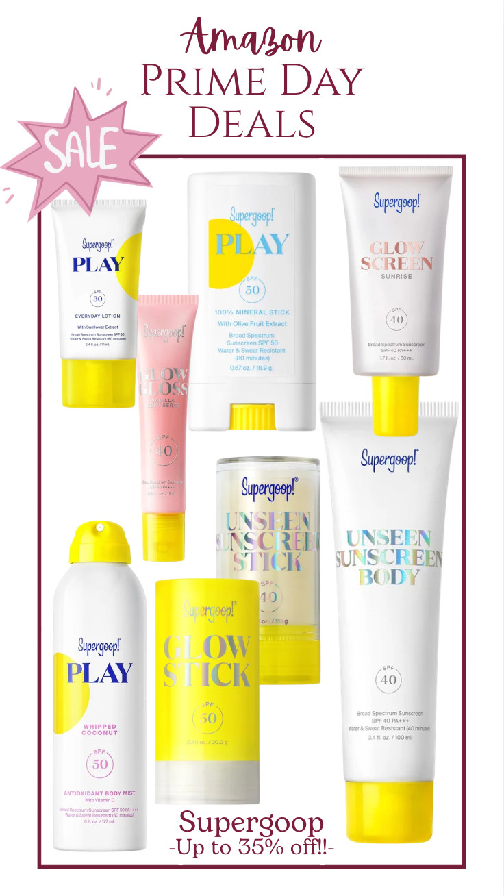 Prime Deal Days are here and SuperGoop products are on sale for up to 35% off!! Don't hesitate! 

 #LTKSaleAlert #LTKSwim #LTKBeauty