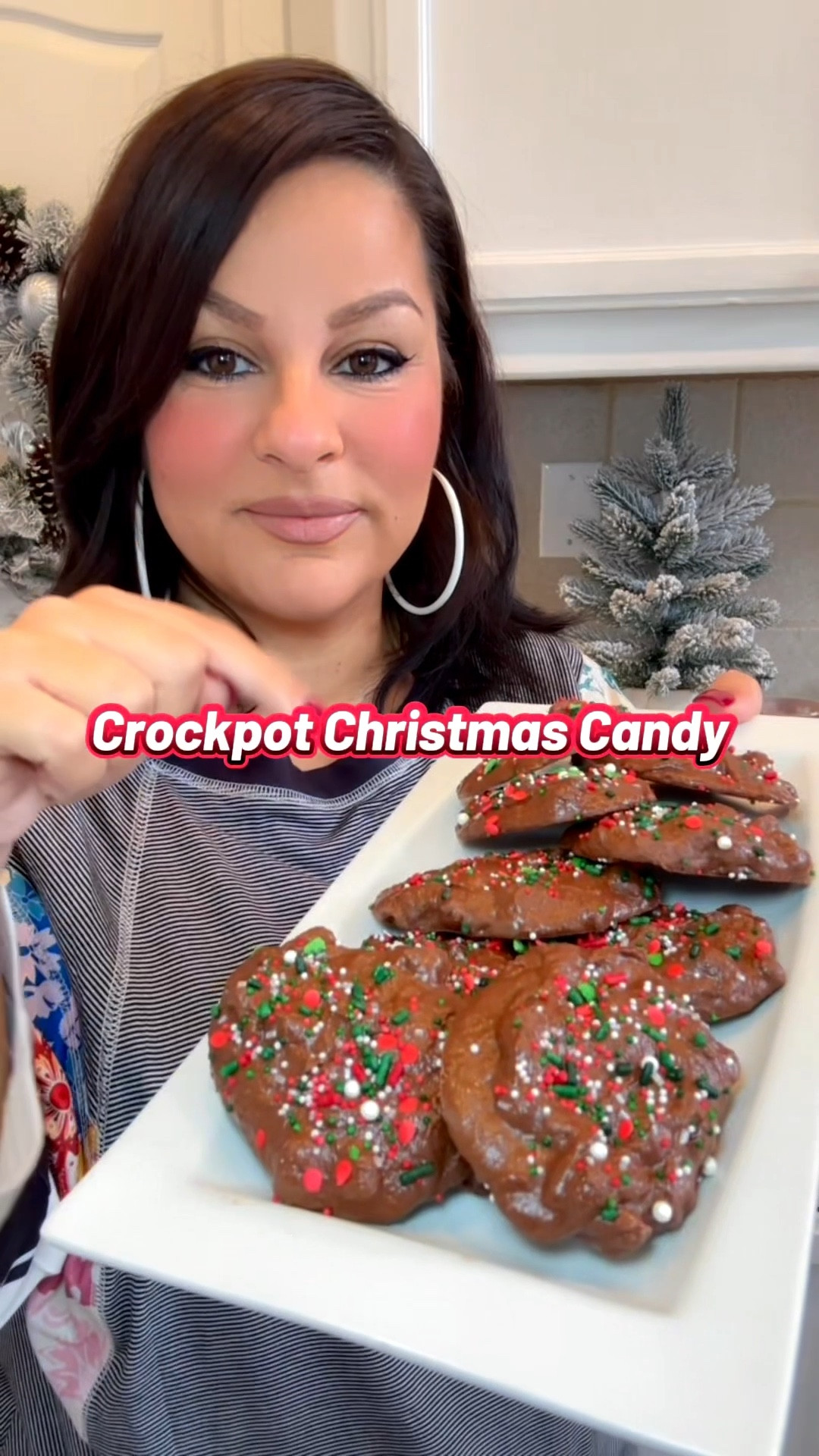 Crockpot Christmas Candy = the easiest holiday treat ever! 🍫🎁
Just toss everything in the slow cooker, let it melt into chocolatey goodness, scoop, sprinkle, and you’ve got the perfect festive candy for gifting (or snacking 😉).

🎄 Save this recipe you’ll want to make it every year!

✨ Crockpot Christmas Candy ✨
Ingredients:
	•	1 (12 oz) bag semisweet chocolate chips
	•	1 (12 oz) bag white chocolate chips (or vanilla almond bark)
	•	1 (12 oz) bag caramel bits
	•	1 cup creamy peanut butter
	•	2 cups lightly salted peanuts
	•	Christmas sprinkles (for topping)

Instructions:
	1.	Add all ingredients (except sprinkles) to your crockpot.
	2.	Cover and cook on low for 30 minutes, then stir.
	3.	Line a baking sheet with parchment paper.
	4.	Drop spoonfuls of melted mixture onto the sheet.
	5.	Add Christmas sprinkles on top before they harden.
	6.	Let cool completely (or chill to set faster).

🎅 Store in an airtight container perfect for gifts or holiday movie nights!

#ChristmasCandy #HolidayTreats #CrockpotRecipes #EasyChristmasDesserts #NoBakeDesserts #ChristmasCandy #HolidayTreats #CrockpotRecipes #EasyChristmasDesserts #NoBakeDesserts #FestiveBites #SweetTreats #ChristmasSnacks #HolidayBaking #SlowCookerRecipes #ChristmasDIY #EasyHolidayRecipes #MomHack #ChristmasBaking #GiftableTreats #HolidayCandy

#LTKParties #LTKHoliday #LTKmomlife