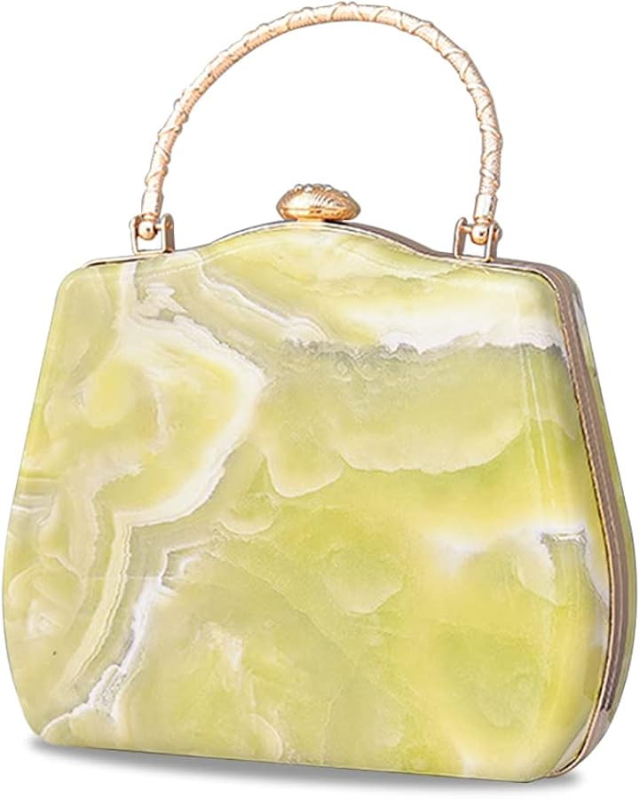 Women Evening Bag Marble Clutch Bag Bridal Wedding Purse Charming Shoulder Bag | Amazon (US)