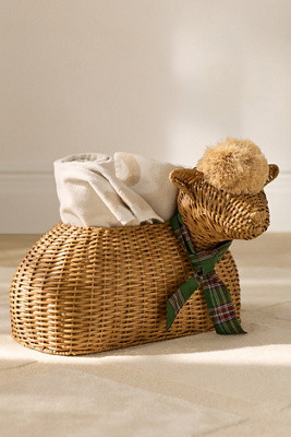 Ferme Bo Sheep Rattan Basket | Anthropologie (US)
